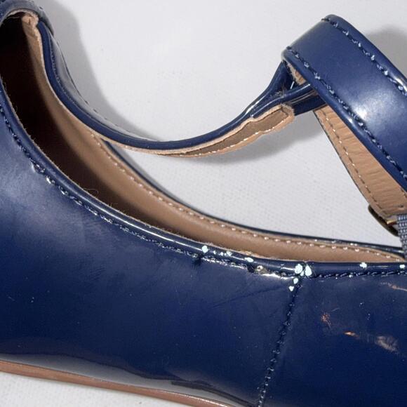 Journee Collection Old Money Business Casual Formal T Strap Stiletto Blue Pumps - Picture 13 of 15